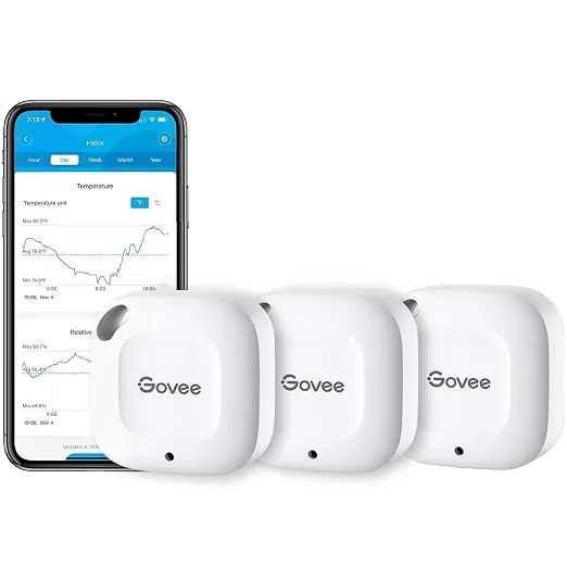 Govee Smart Bluetooth Thermometer Hygrometer Mini 3-Pack — product photo