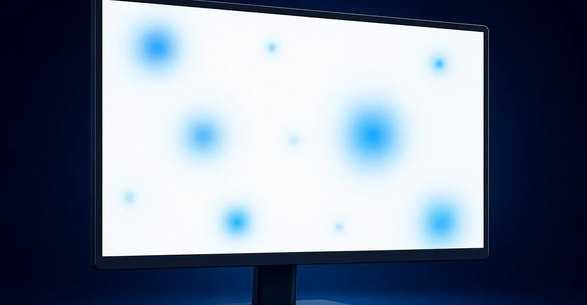 Blue spots appearing on a laptop screen